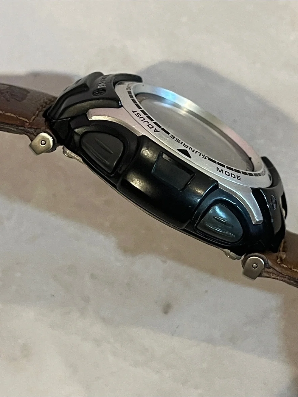 Casio Pathfinder Digital Watch in Black and Brown 45mm